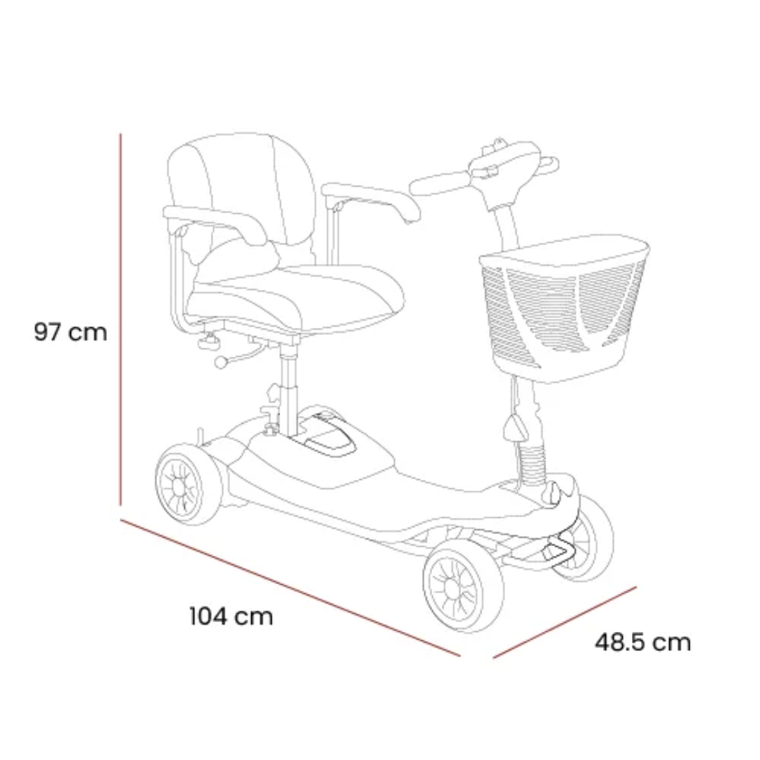 Airscape 4 mph Mobility Scooter - MobilityCo
