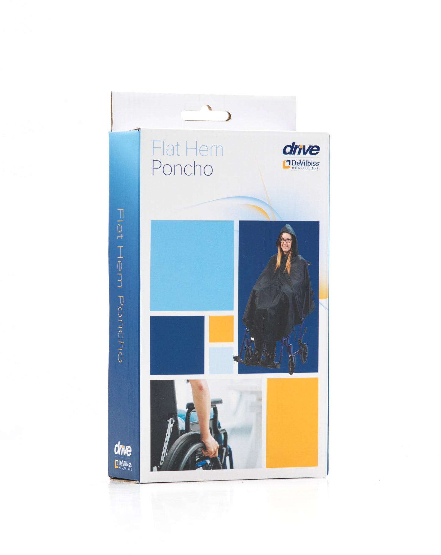 Wheelchair Flat Hem Poncho - MobilityCo