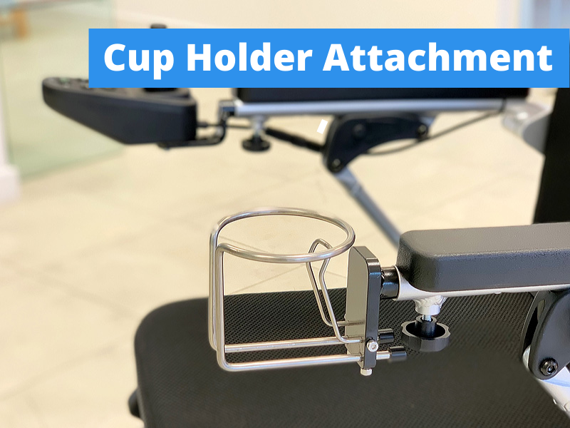 Showing the DE08L Cup Holder Accessory which allows the user to hold their coffee or drink when out and about.