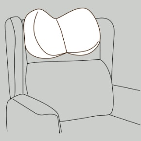 "Midline Headrest Pillow"