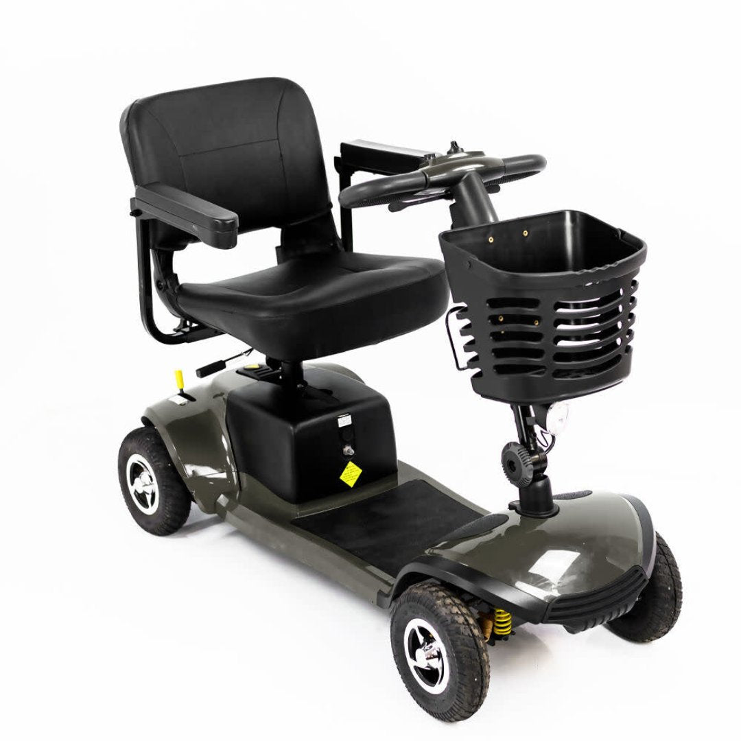 Showing Vantage Mobility Scooter in the colour Grey.