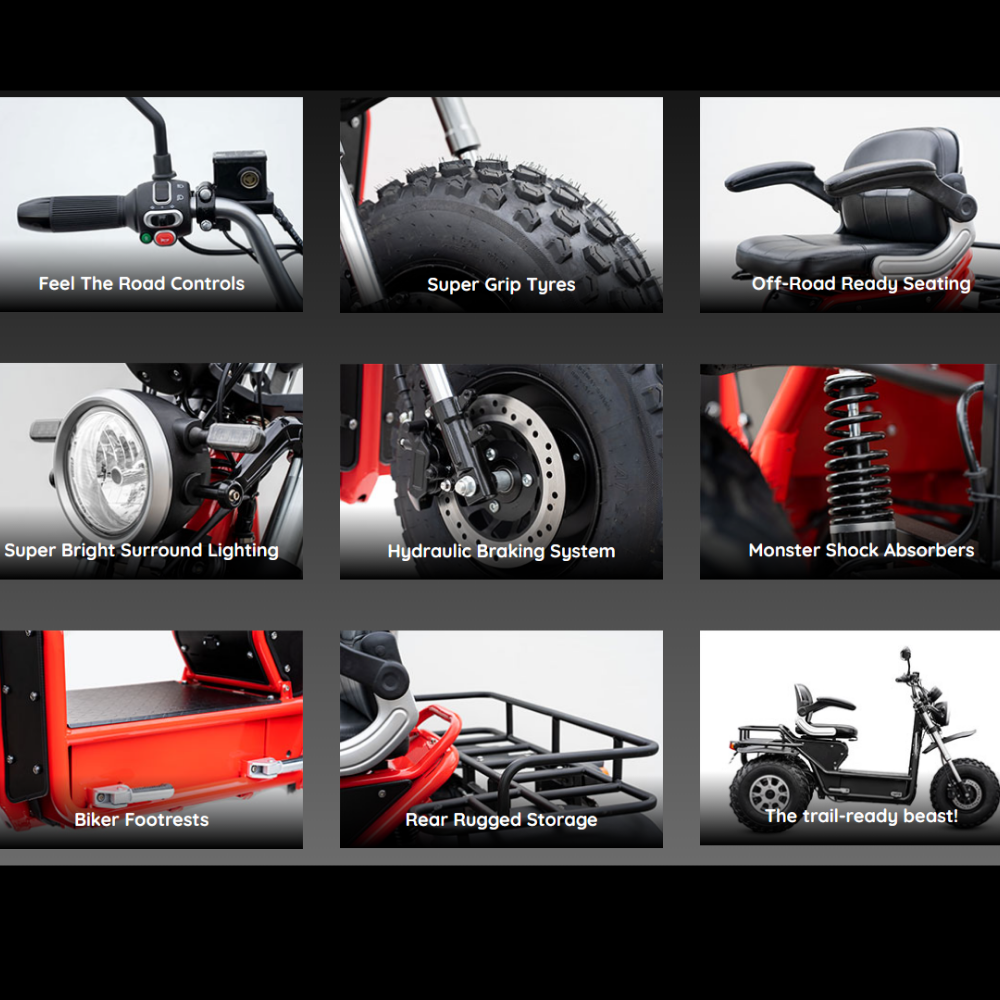 Invader 3 Wheel All Terrain Mobility Scooter - MobilityCo