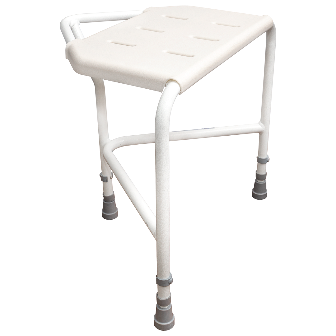Height Adjustable Corner Shower Stool - MobilityCo