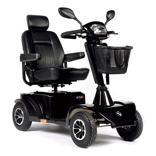 Sterling S700 - 8 mph Mobility Scooter Black - MobilityCo