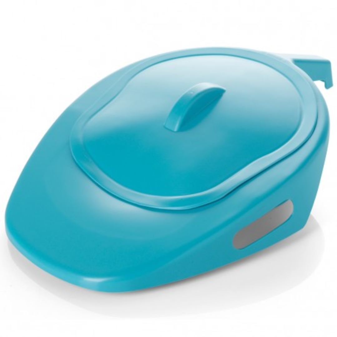 Warwick Sasco Slipper Pan Bedpan with Handle and Lid - MobilityCo