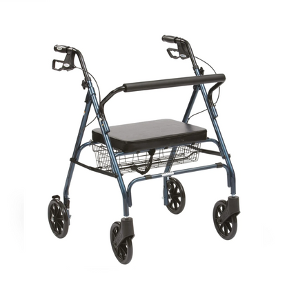 Heavy Duty Rollator Blue - MobilityCo