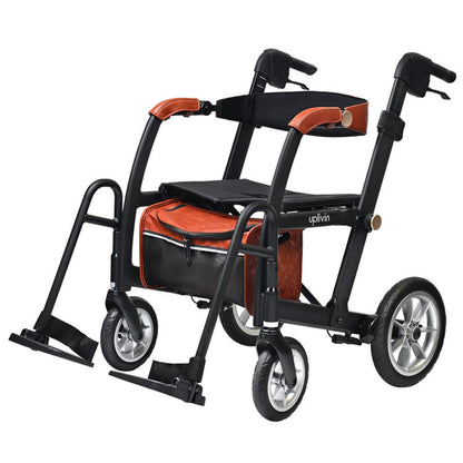 Uplivin Glide 2 In 1 Rollator & Wheelchair