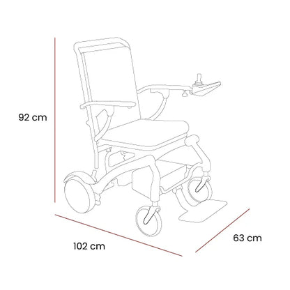 Photon Folding Electric Wheelchair - MobilityCo
