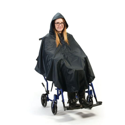 Wheelchair Flat Hem Poncho - MobilityCo