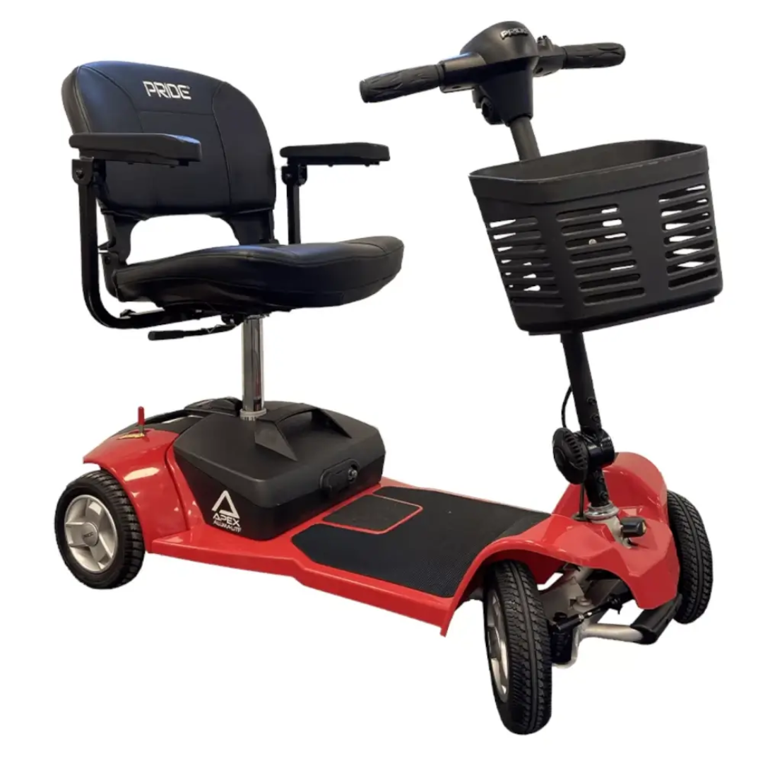 Apex Alumalite Plus 4mph Mobility Scooter Red* - MobilityCo
