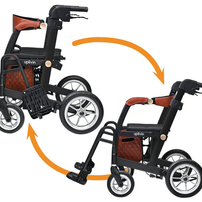 Uplivin Glide 2 In 1 Rollator & Wheelchair