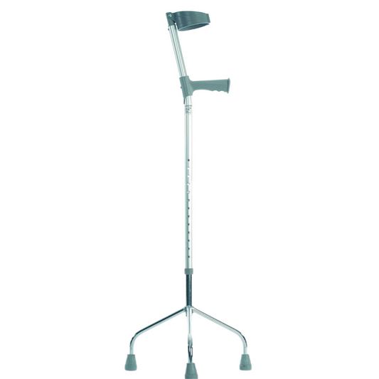 Aluminium Elbow Crutch Tripod Stick - MobilityCo