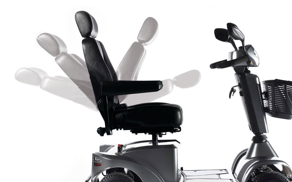Sterling S700 - 8 mph Mobility Scooter Black - MobilityCo