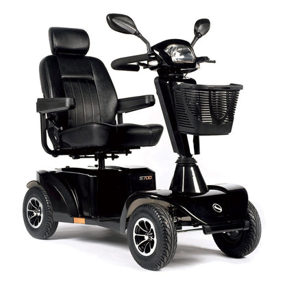 Sterling S700 - 8 mph Mobility Scooter Black - MobilityCo